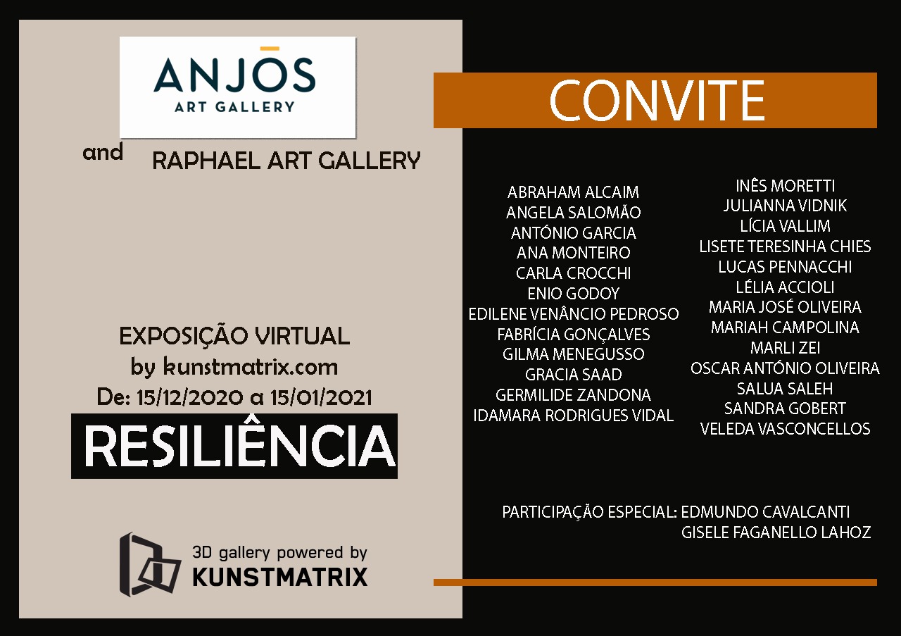 Exposição Virtual "Resiliência", flyer. Divulgação.