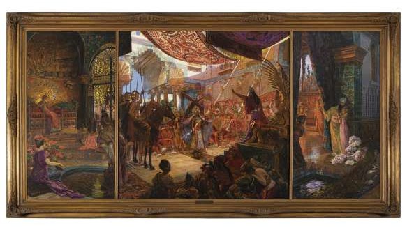 “The Wonderful Legend of the Queen of Sheba and King Solomon” by Georges Rochegrosse. Photo: Disclosure.