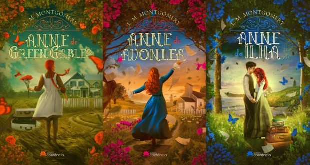 Anne Collection - The 3 first books of L. M. Montgomery, covers. Disclosure.