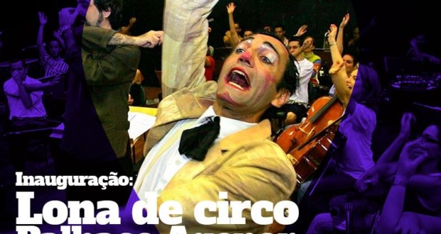 Lona de Circo, Palhaço Agenor no Centro Cultural Tendal da Lapa, flyer. Divulgação.
