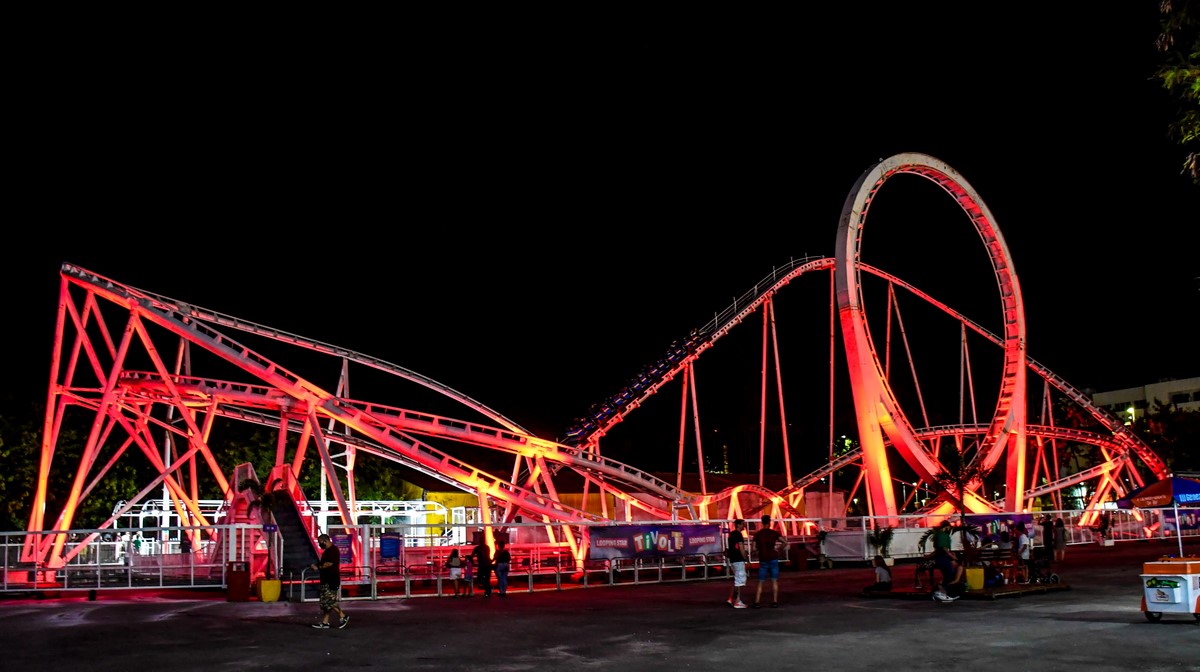 Tivoli Park, Roller coaster. Photo: Allan Fernando.
