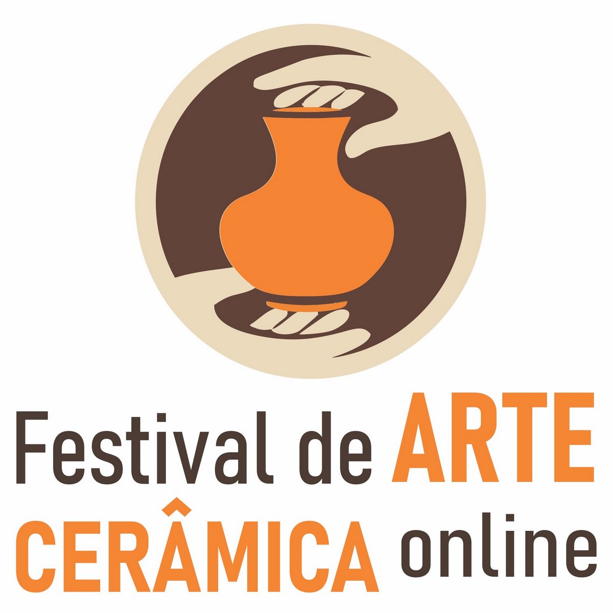 Festival de Arte Cerâmica Online, logo. Divulgação.