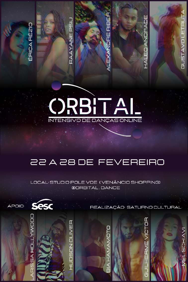 Orbital – Intensivo de Danças, flyer. Divulgação.