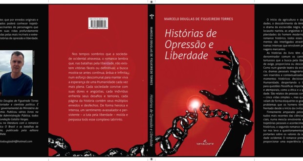 Libro "Historias de opresión y libertad" por Marcelo Douglas, cubierta - destacados. Divulgación.