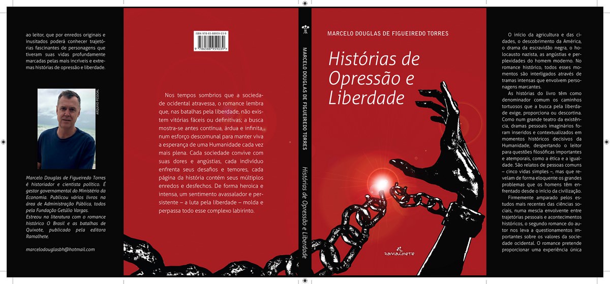 Livro "Histórias de Opressão e Liberdade" de Marcelo Douglas, capa - destaque. Divulgação.