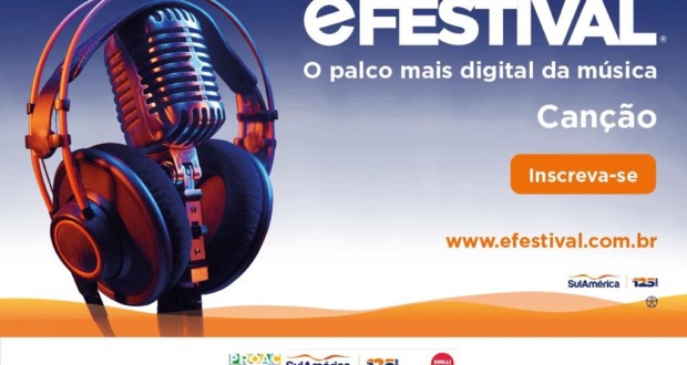 eFestival, O palco mais digital da música, flyer. Divulgação.