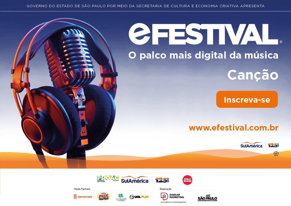 eFestival, El escenario de la música más digital, Flyer. Divulgación.