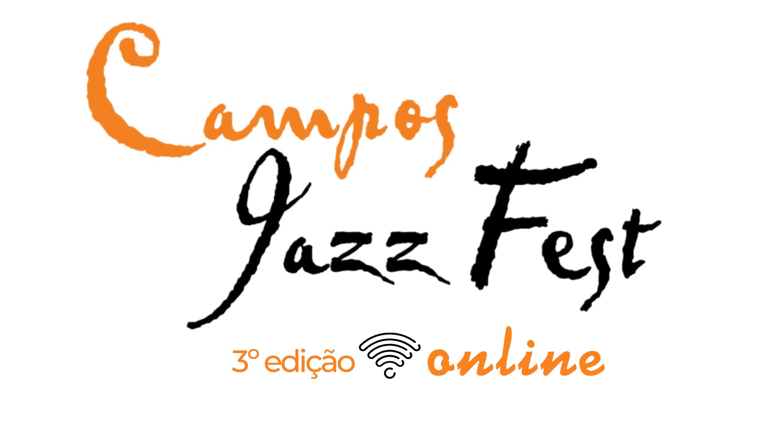 Campos Jazz Fest - 3º edição online, logo. Divulgação.