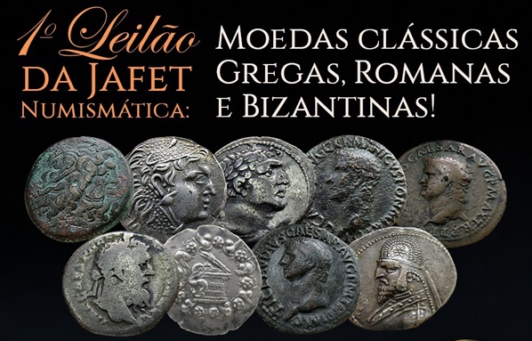 מכירה פומבית של פלביה קרדוסו סוארס: 1º מכירה פומבית של ג'אפט נומיסמטית - מטבעות יווניים קלאסיים, רומאים וביזנטים, בהשתתפות. גילוי.