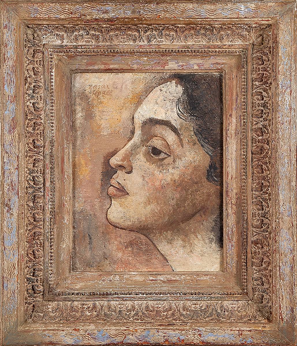 LASAR SEGALL, Portrait de Lucy. Ost, 33 x 40. Signé au cse et daté 1936.