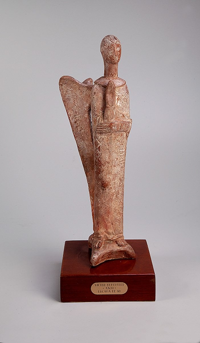 ビクターブレシェレット, 天使. テラコッタの彫刻, 47 センチメートル·ド·アルチュラ. 、 40.