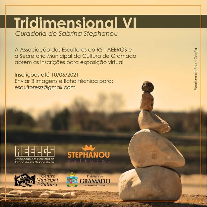 Exposição TRIDIMENSIONAL VI, flyer. Divulgação.