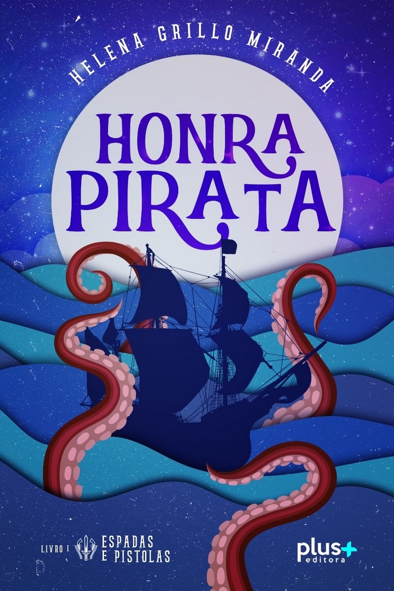 Livro "Honra Pirata" de Helena Grillo, capa. Divulgação.