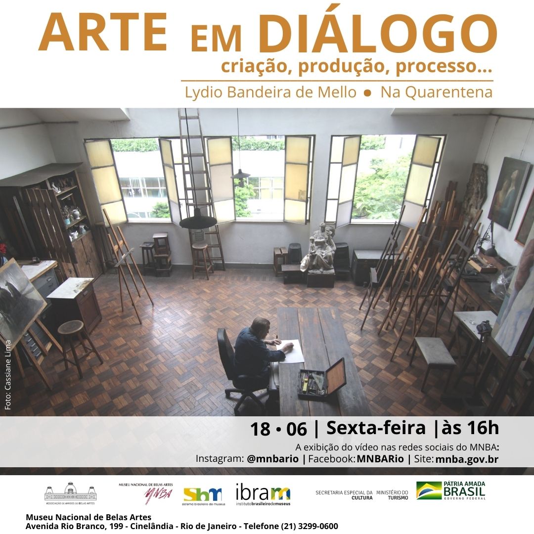 Projeto Arte em Diálogo do MNBA volta com renomado artista Lydio Bandeira de Mello. Divulgação.