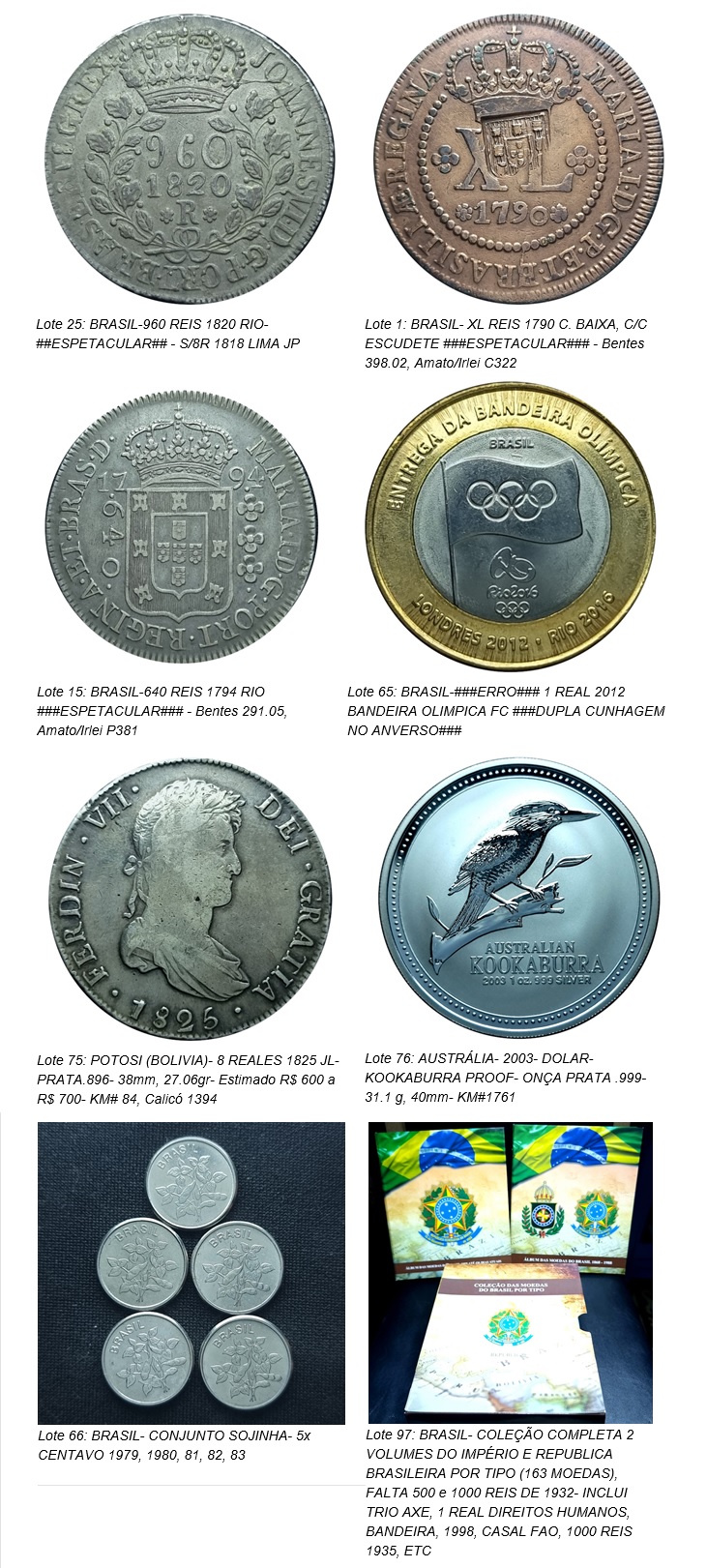مزادات Flávia Cardoso Soares: 16º مزاد العملات المعدنية MNM, ويسلط الضوء على. الكشف.