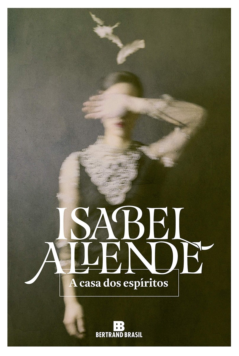 Buch "Das Haus der Geister"" von Isabel Allende, Abdeckung. Bekanntgabe.