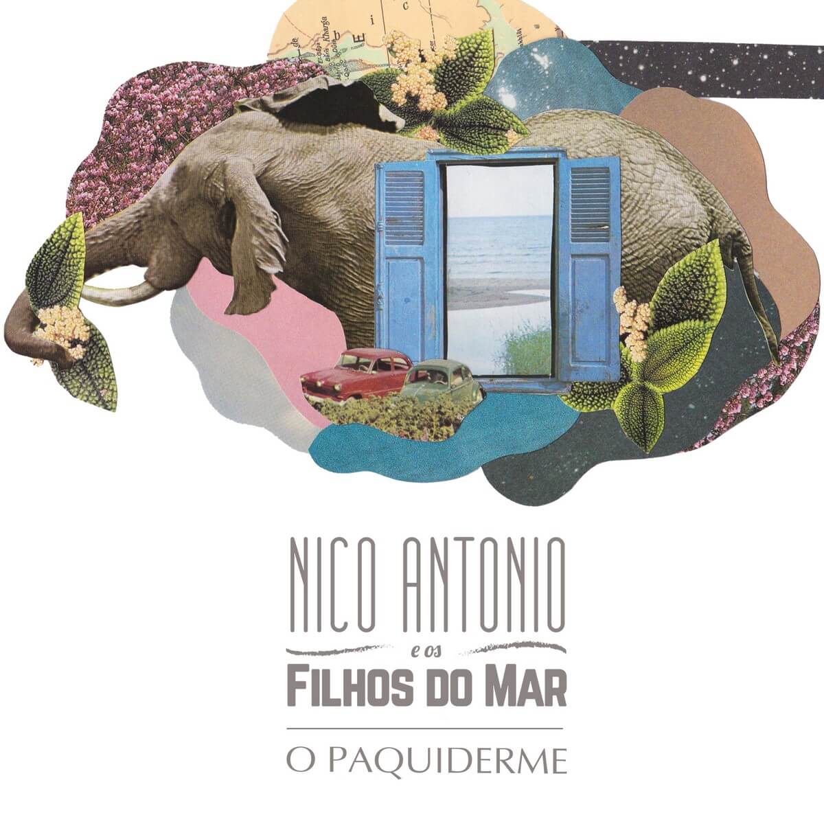 Álbum de estreia “O Paquiderme”, do grupo Nico Antonio e os Filhos do Mar. Divulgação.