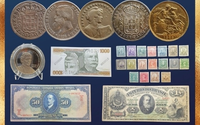 Flávia Cardoso Soares Auctions: 29º Vente aux enchères numismatique et philatélique - Enchères philatéliques en ligne, en vedette. Divulgation.