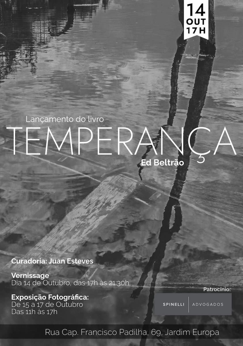 Lançamento do livro "Temperança" de Ed Beltrão. Divulgação.