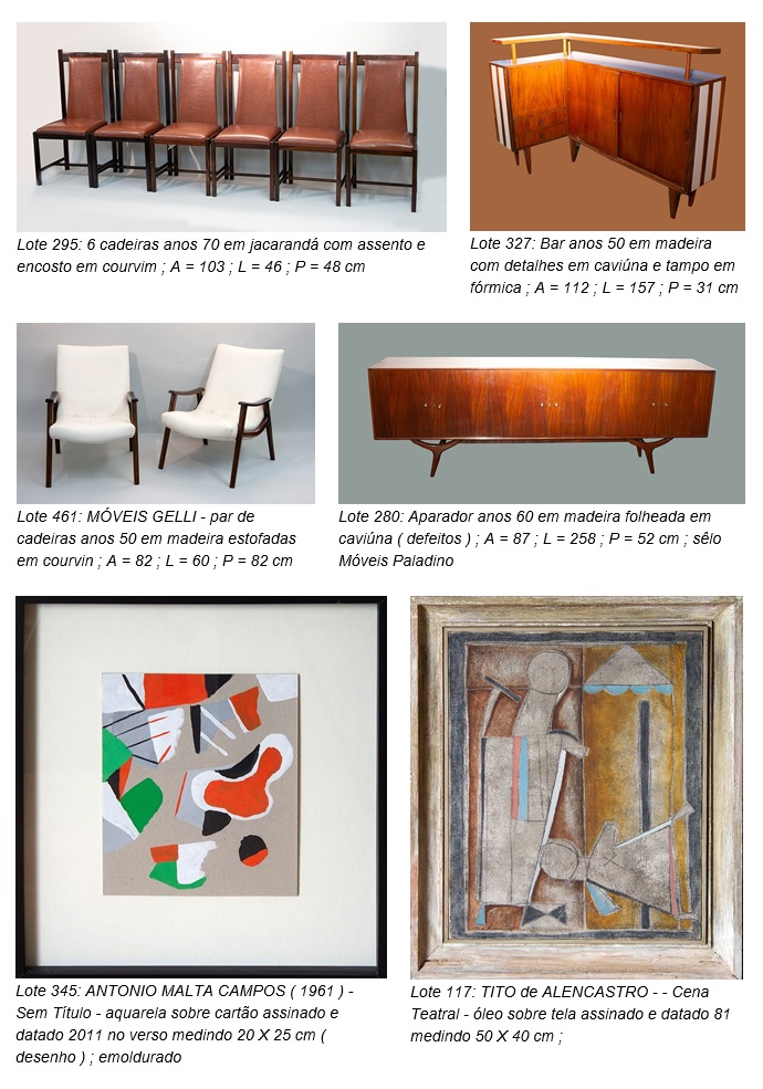Flávia Cardoso Soares Auktionen: 4º Auktion kuratiert von Marcos Sancovsky – Möbel und Objekte, Highlights. Bekanntgabe.