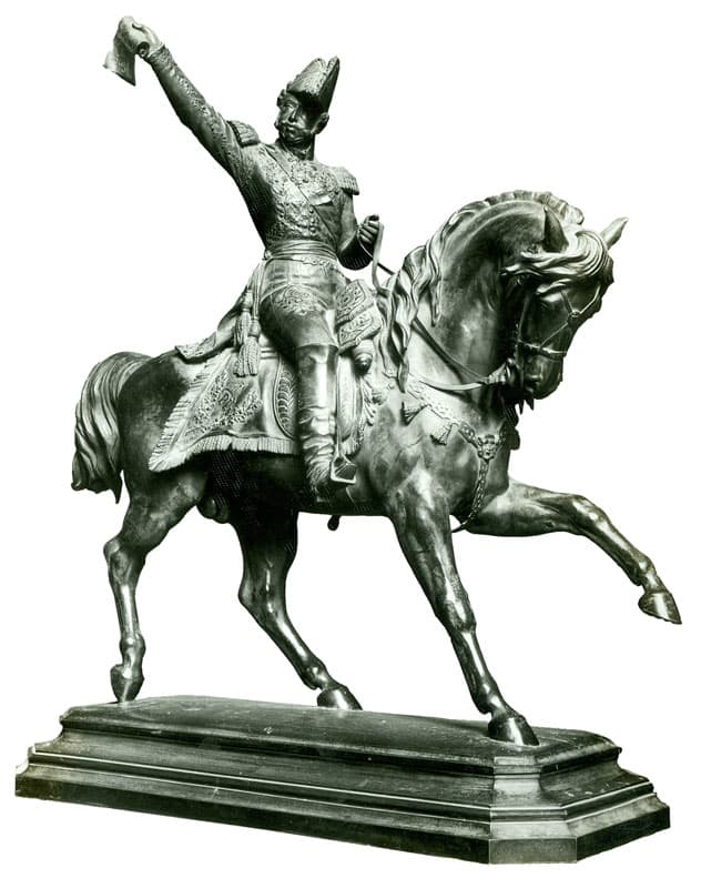 Эскиз конной статуи Педро I., 1857, Луи Роше. Фото: Раскрытие.
