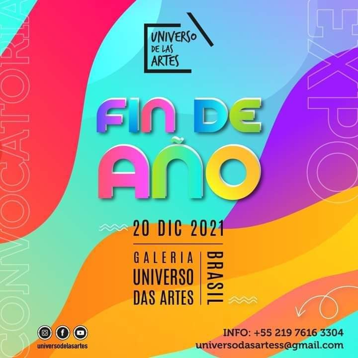 Universo de las Artes - Mostra FIN DE AÑO, flyer. Divulgação.