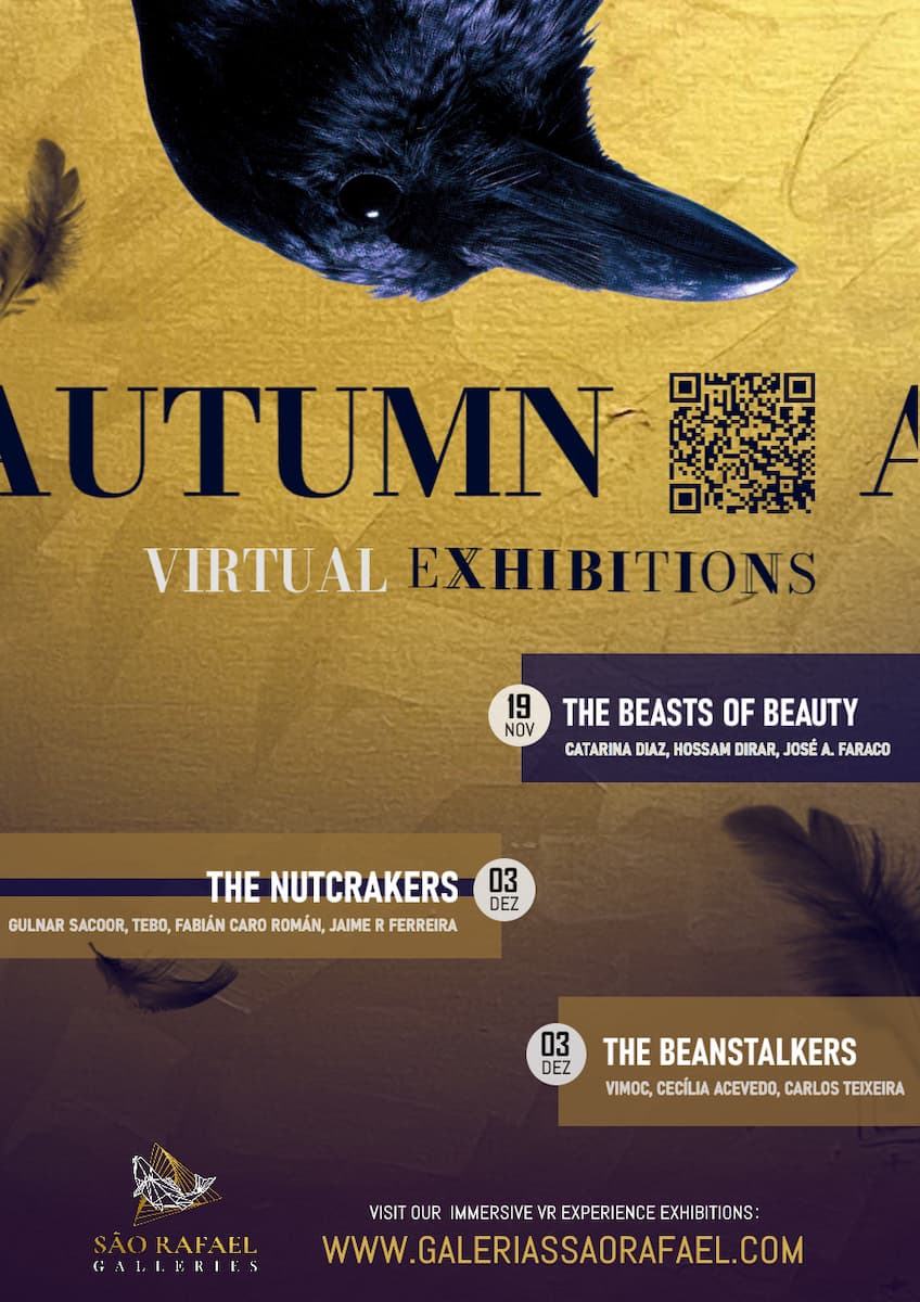 São Rafael Galleries eröffnen immersive Herbstausstellungen, Plakat. Bekanntgabe.