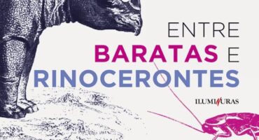 Livro "Entre Baratas e Rinocerontes" de Mauro Mendes Dias, capa - destaque. Divulgação.