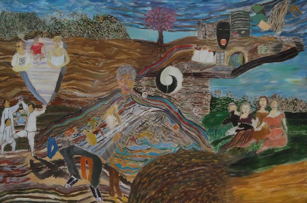 喜欢皮拉西卡巴, 布面油画, 90 X 60 厘米, 1999.