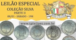 Flávia Cardoso Soares Auctions: Ventes spéciales de numismatique – Collection Silva – Partie II, en vedette. Divulgation.