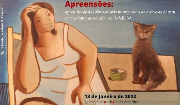 MNBA, Aberto para Obras 13 janeiro niver 85 anos MNBA, flyer - destaque. Divulgação.