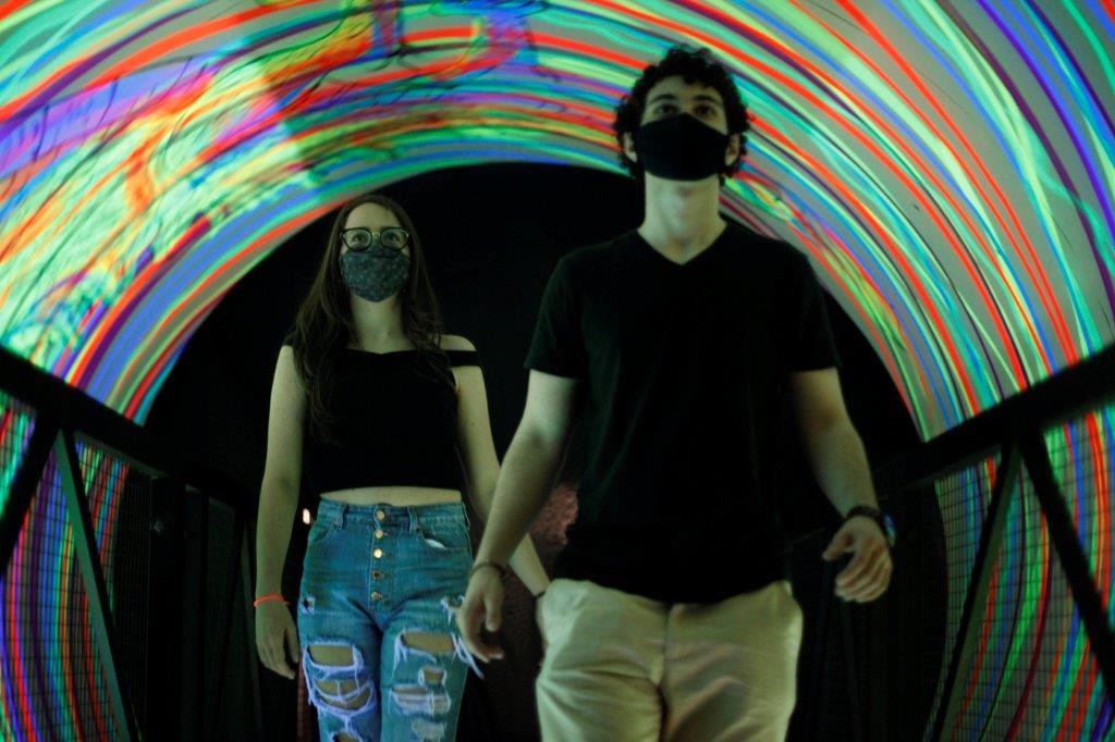 Fig. 1 – Color Tunnel. Photo: São Paulo Museum of Illusions.