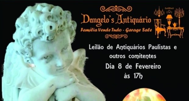 Ventes aux enchères Flavia Cardoso Soares: Leilão de Antiquários Paulistas D'Angelos Antiquário, en vedette. Divulgation.