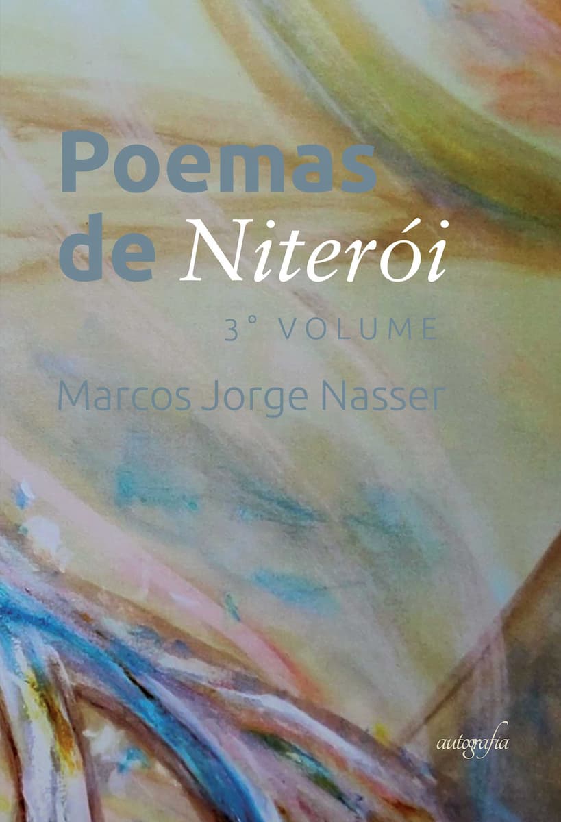 Livro "Poemas de Niterói" von Marcos Jorge Nasser, Abdeckung. Bekanntgabe.