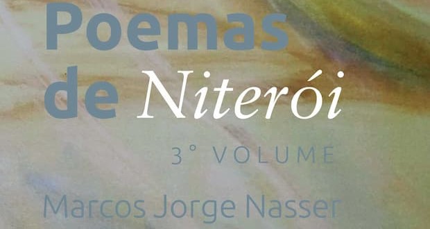 Livro "Poemas de Niterói" di Marcos Jorge Nasser, copertura - in primo piano. Rivelazione.