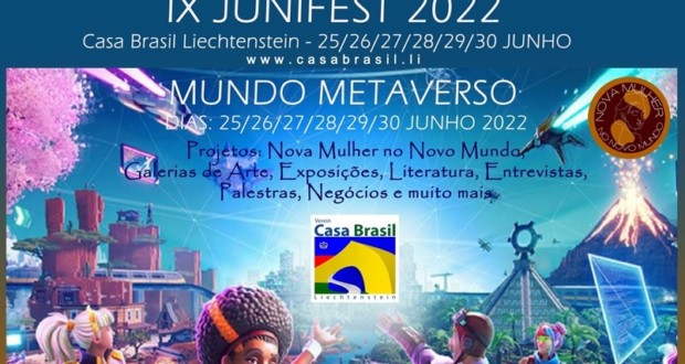 Casa Brasil Liechtenstein, IX JUNIFEST 2022 - Mundo Metaverso, destaque. Divulgação.