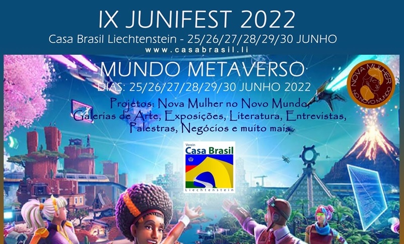 Liechtensteinische Brasilien Haus, IX. JUNIFEST 2022 - Metaverse-Welt, Featured. Bekanntgabe.