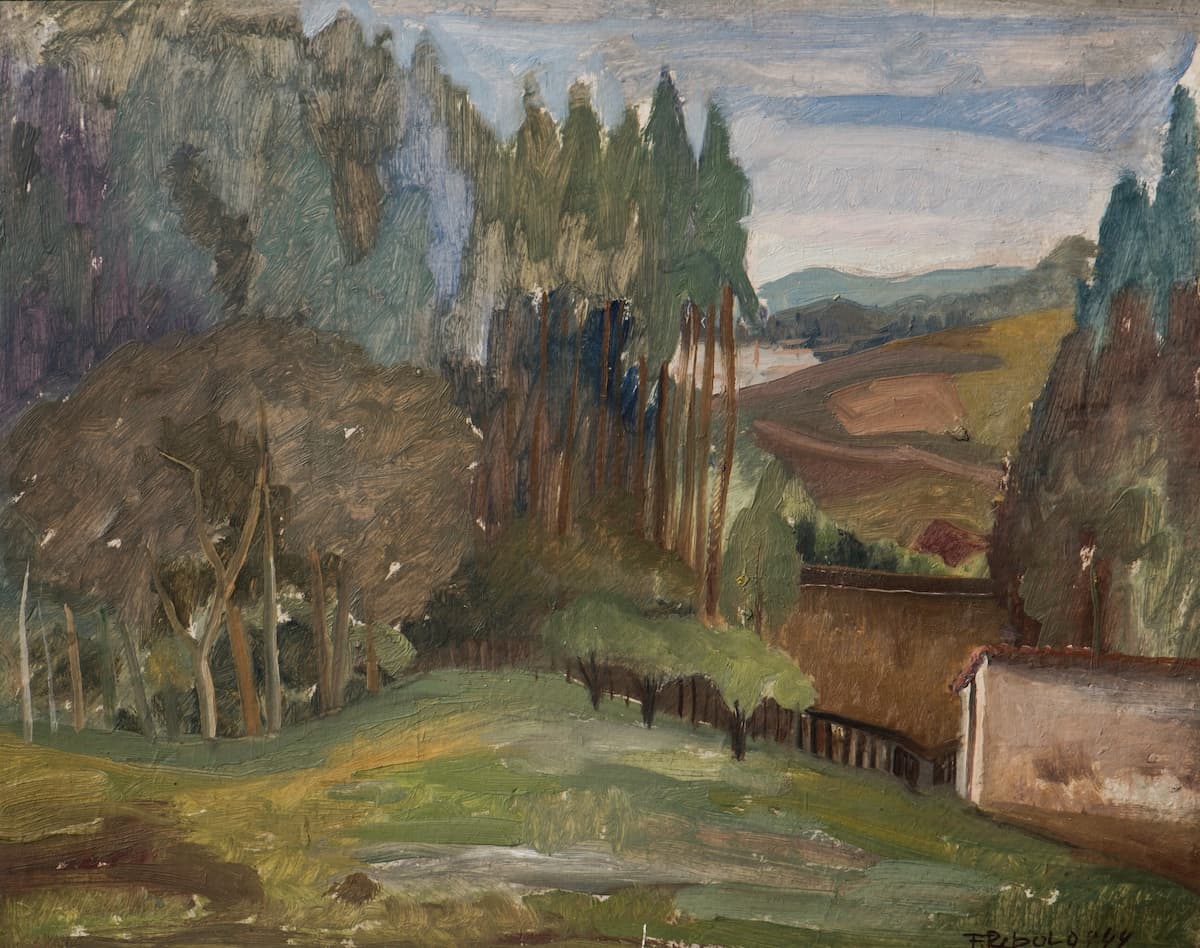 Francisco Rebolo - Morumbi, 1944 - Öl auf Leinwand - 40 x 50 cm. Fotos: Galeria Marcelo Guarnieri.