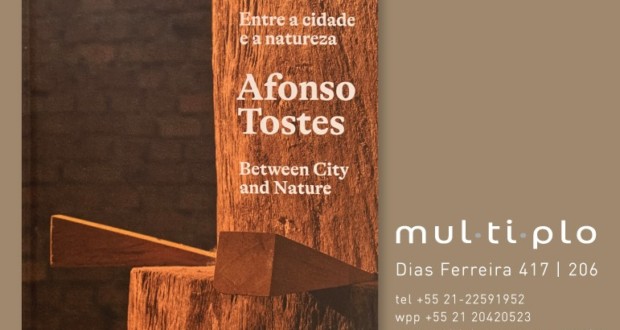 Livre "Afonso Tostes: Entre la ville et la nature", invitation - en vedette. Divulgation.