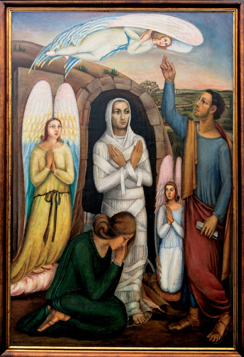 Anita Malfatti - "Ressurreicao de Lázaro", huile sur toile. Photos: Divulgation.