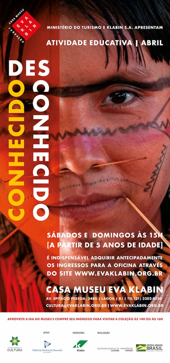 Atividade Educativa – VIAGENS PELO CONHECIDO-DESCONHECIDO na Casa Museu Eva Klabin. Divulgação.