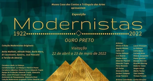 Exposición "Modernistas 1922-2022", invitación - destacados. Divulgación.