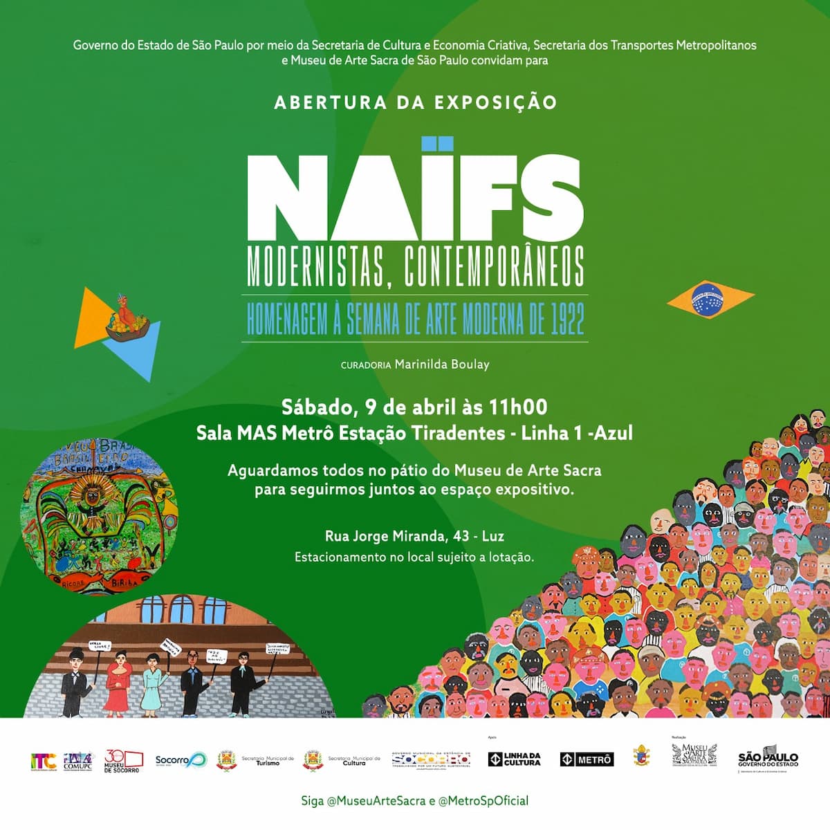 Group exhibition "NAÏFS; modernists, contemporaries, timeless", invitation. Disclosure.