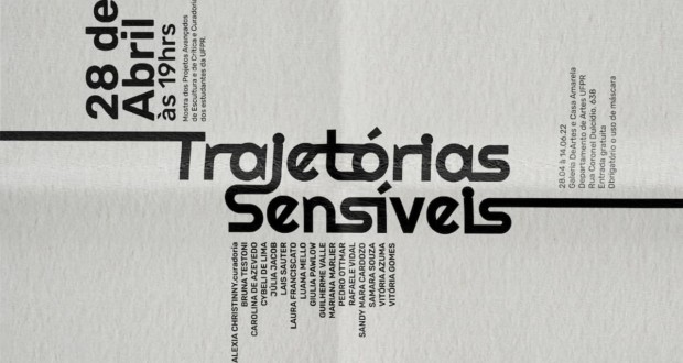 Exposition "Trajectoires sensibles". Divulgation.