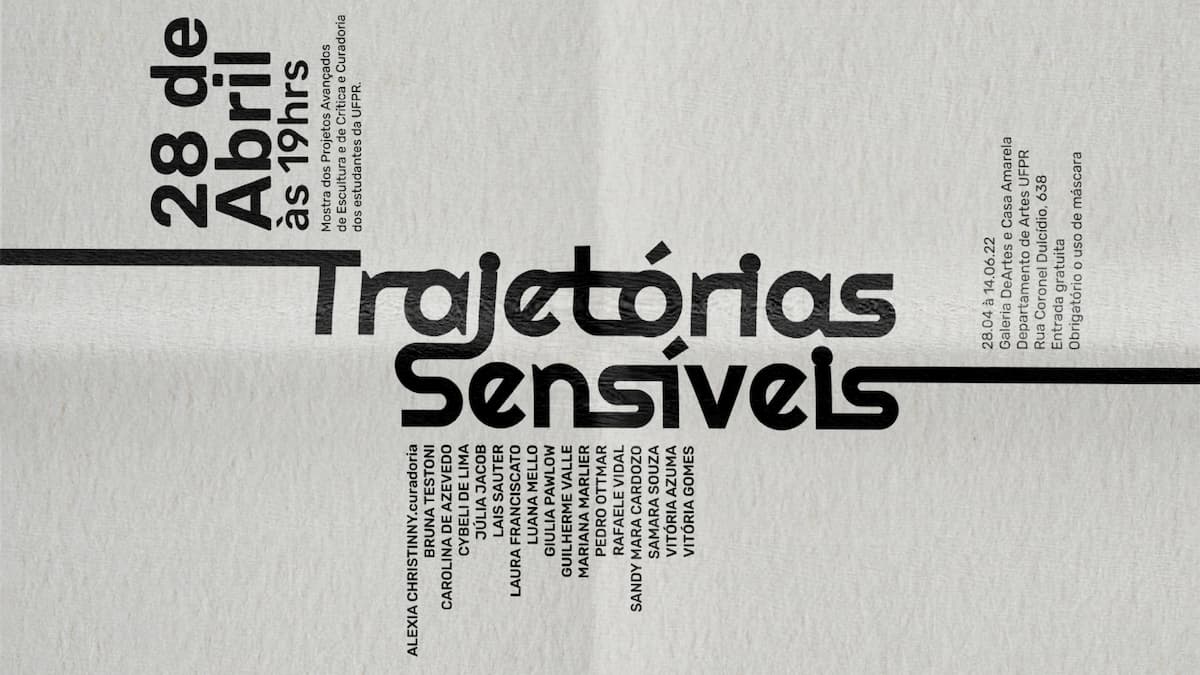 Exposition "Trajectoires sensibles". Divulgation.