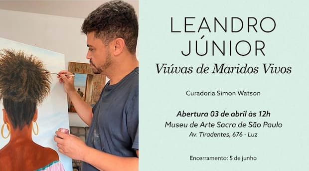 Leandro Junior, Série Viúvas, convite - destaque. Divulgação.