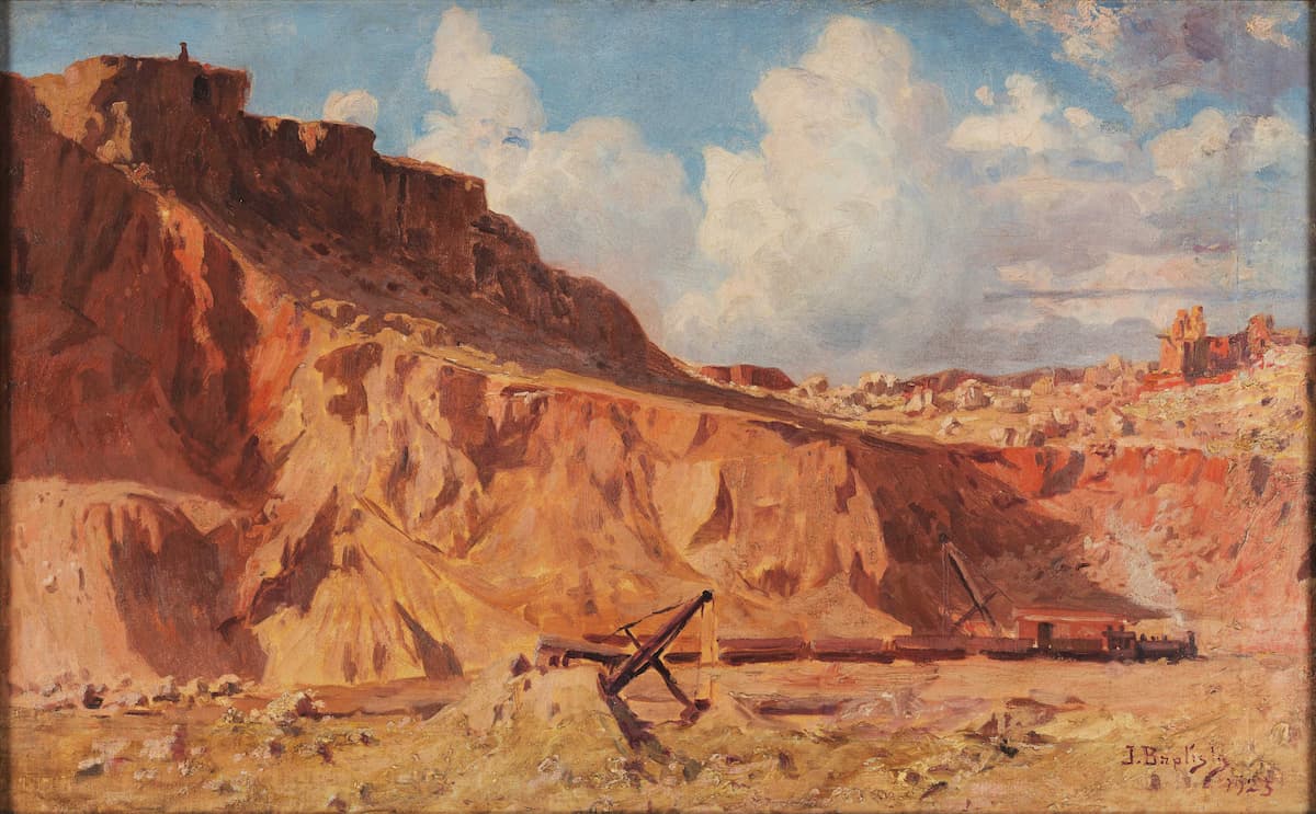 “Erinnerung an Morro do Castelo” (Öl auf Leinwand – dokumentarische Malerei), Johannes Baptist da Costa, 1923 – AcervoMHN. Bildnachweis: Google Arts & Kultur.