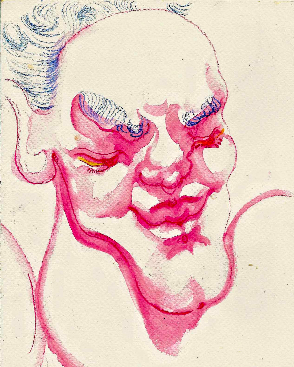 阿瑟·费雷拉, 怪诞的, 纸上水彩和彩色铅笔. 照片: 泄露.