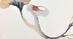 Corina Ishikura. 目に見えない存在シリーズから無題, 2022. キャンバスに油絵の具, 10 X 10 cm. 写真: ディスクロージャー.