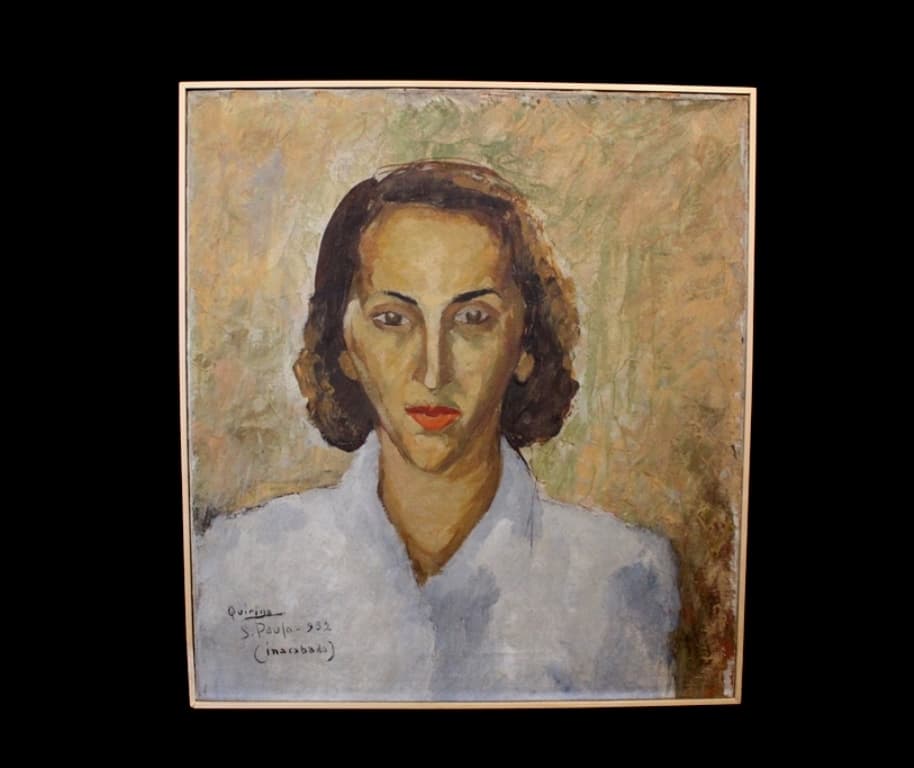 Quirino da Silva, Portrait of Emy Bomfim, oil on canvas. Photo: Disclosure.